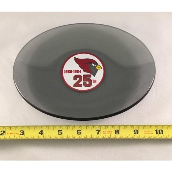 St Louis AZ Cardinals Collectible 25th Anniversary Plate Glass 8.25" x 6.25" - Picture 2 of 4